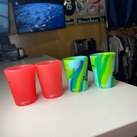 Kirkwood Red and Multicolor Shot Glass Set tahoe - Picture 3 of 5